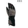 Motorcycle Gloves in OJ HIDEAWAY Black Red Fabric