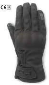Motorcycle Gloves in Waterproof Leather and Fabric Certified Oj Atmosphere G202 PLAIN Black