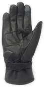 Motorcycle Gloves in Waterproof Leather and Fabric Certified Oj Atmosphere G202 PLAIN Black