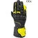 Oj Atmosphere SLEEK Leather Motorcycle Gloves Black Yellow Fluo