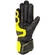 Oj Atmosphere SLEEK Leather Motorcycle Gloves Black Yellow Fluo