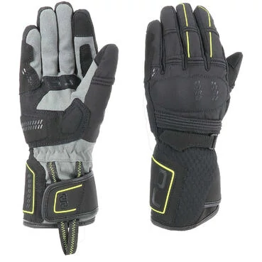 Motorcycle мотоперчатки in OJ HIDEAWAY Black Yellow Fabric