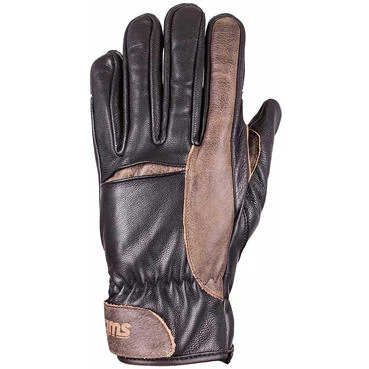 Custom Gms RYDER Black Brown Leather Motorcycle мотоперчатки