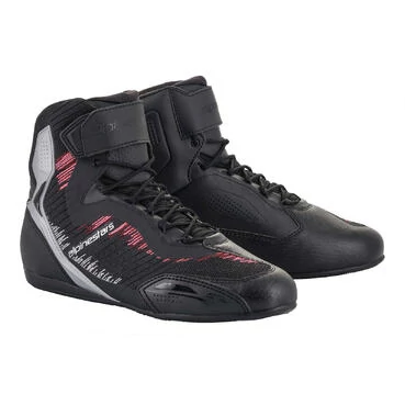 Shoes Motorcycle Woman Techniques Alpinestars STELLA FASTER-3 RIDEKNIT Black Silver Diva Pink