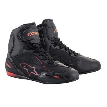 Alpinestars Faster 3 Drystar мотоботы Black Red Fluo Красный