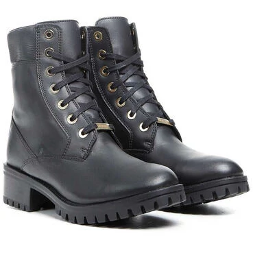 Motorcycle Boots Woman Waterproof TCX Lady Black Smoke