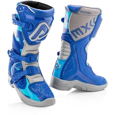 Acerbis X-TEAM KID Blue Moto Cross Enduro Child мотоботинки