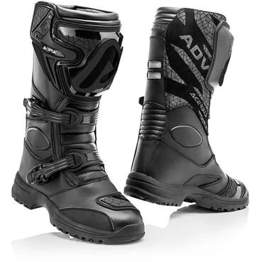 Acerbis X-STRADHU Black Leather Touring Motorcycle мотоботинки