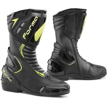 Moto Racing мотоботы мотоботы Black Yellow Fluo