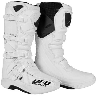Cross Enduro Motorcycle Boots Ufo ELEKTRON White