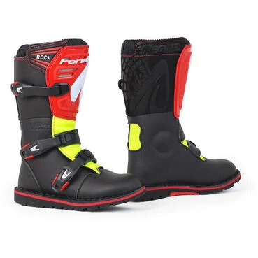 Trial Forma ROCK Kid's мотоботинки Black Red Yellow