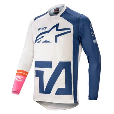 Alpinestars Racer Compass 2021 Jersey White Blue Синий