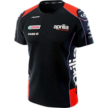 Ixon TS1 APRILIA 23 Casual футболка Black Red Neon