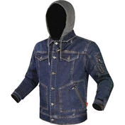 LS2 OAKY LADY Women's Denim Motorcycle Jacket Dark Blue