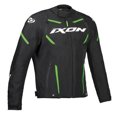 Ixon Striker мотокуртка Black White Green Зеленый