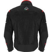 3 Layers CE Acerbis ON ROAD RUBY Motorcycle Jacket Black Red
