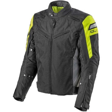 Motorcycle мотокуртка in OJ MOOD Black Yellow Gray Fabric