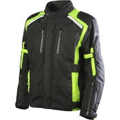 4 Seasons Motorcycle Jacket Oj Atmosphere J216 Invincible Man Black Yellow Fluo