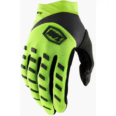 Cross Enduro Motorcycle мотоперчатки 100% AIRMATIC Yellow Fluo Black
