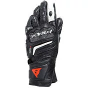 Women's Motorcycle Gloves in Dainese CARBON 4 LONG LADY Leather Black Black White