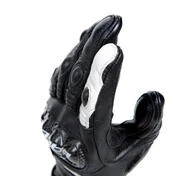 Women's Motorcycle Gloves in Dainese CARBON 4 LONG LADY Leather Black Black White
