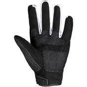 Summer Motorcycle Gloves In Fabric Ixs SAMUR AIR 2.0 Black White