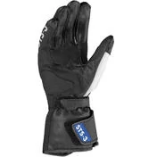 Spidi STS-3 Touring Leather Motorcycle Gloves Black Blue