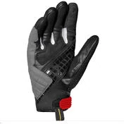 Spidi G-CARBON Short Leather Motorcycle Gloves Black Red