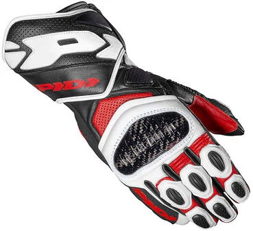 Motorcycle Racing Leather мотоперчатки Spidi CARBO 7 Black Red