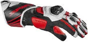 Motorcycle Racing Leather Gloves Spidi CARBO 7 Black Red