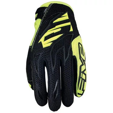 Five MXF3 Motorcycle мотоперчатки Black Yellow Fluo