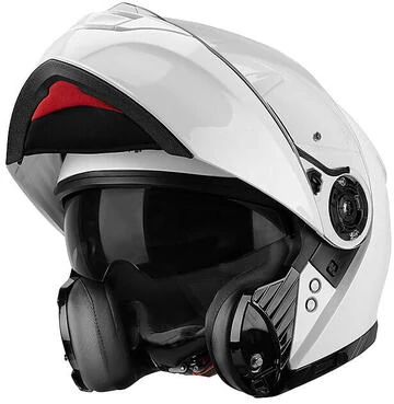 Dual визор Modular Motorcycle Мотошлем Vemar NASHI White