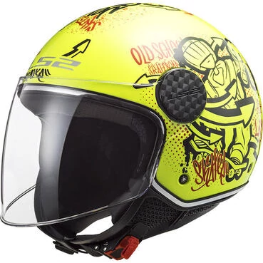 Ls2 Sphere Lux Of558 Skater Мотошлем Hv Yellow Желтый