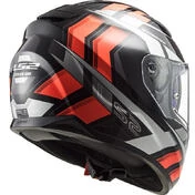 Full Face Motorcycle Helmet Ls2 FF320 STREAM EVO Loop Black Orange Fluo