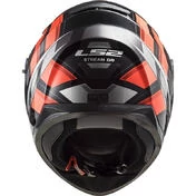 Full Face Motorcycle Helmet Ls2 FF320 STREAM EVO Loop Black Orange Fluo