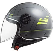Jet Moto Helmet Ls2 OF558 Sphere Lux LINUS Nardo Gray