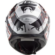 Full Face Motorcycle Helmet Double Visor Ls2 FF320 Stream Evo TACHO White Black Red