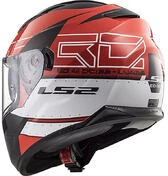 Integral Motorcycle Helmet LS2 FF320 Stream Evo KUB Black Red