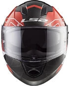 Integral Motorcycle Helmet LS2 FF320 Stream Evo KUB Black Red