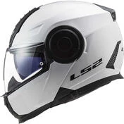 Dual Visor Motorcycle Modular Helmet Ls2 FF902 SCOPE Solid White