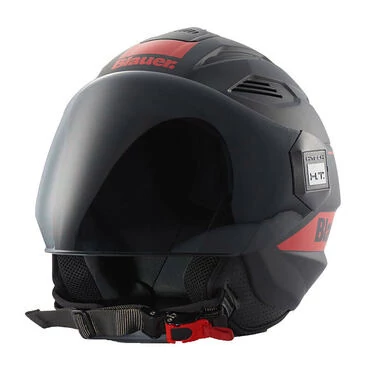 Blauer Brat Мотошлем Black Matt Red Красный