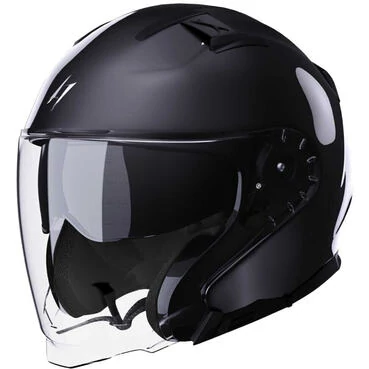 Motorcycle Мотошлем Jet Stormer RIVAL Solid Black Pearl