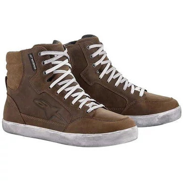Alpinestars J-6 WATERPROOF Brown Motorcycle Shoe