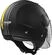 Moto Jet helmet OF562 Ls2 Airflow Long With Visor Long Metropolis Black Yellow Hy vision