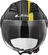 Moto Jet helmet OF562 Ls2 Airflow Long With Visor Long Metropolis Black Yellow Hy vision