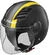 Moto Jet helmet OF562 Ls2 Airflow Long With Visor Long Metropolis Black Yellow Hy vision