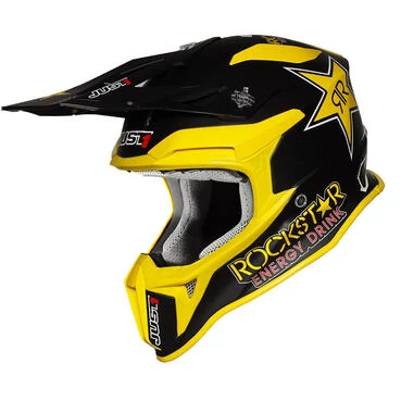 Just-1 J18 Mips Rockstar Мотошлем Matt Желтый
