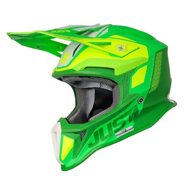Just-1 J18 Mips Pulsar Мотошлем Lime Green Matt Зеленый