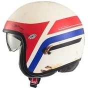 Moto Jet Helmet Premier VINTAGE K8 BM Matt white