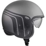 Motorcycle Helmet Jet Premier VINTAGE BTR 17 BM Matt Gray